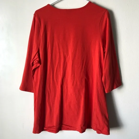 Torrid Orange Chic Top w/ Zipper Front - Picture 6 of 7